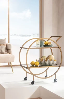 Servierwagen Loft Brass