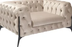 Sessel Bellissima Velvet Taupe 120cm