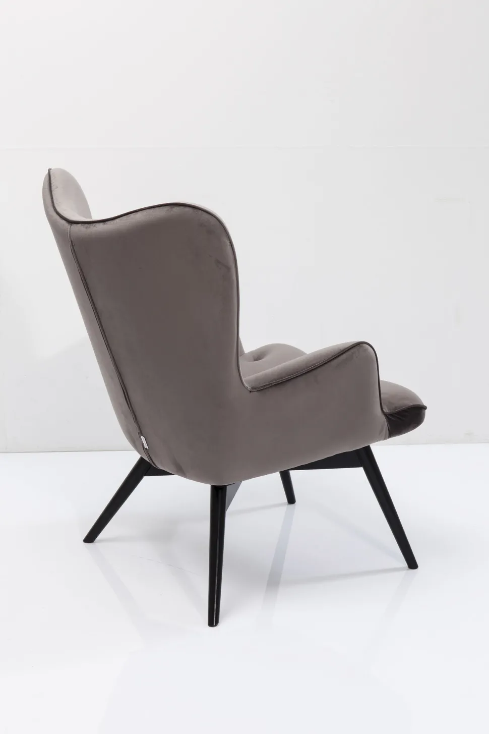 Sessel Black Vicky Velvet Grau