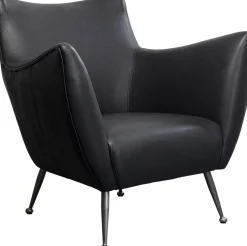 Sessel Goldfinger Smart Leder Schwarz