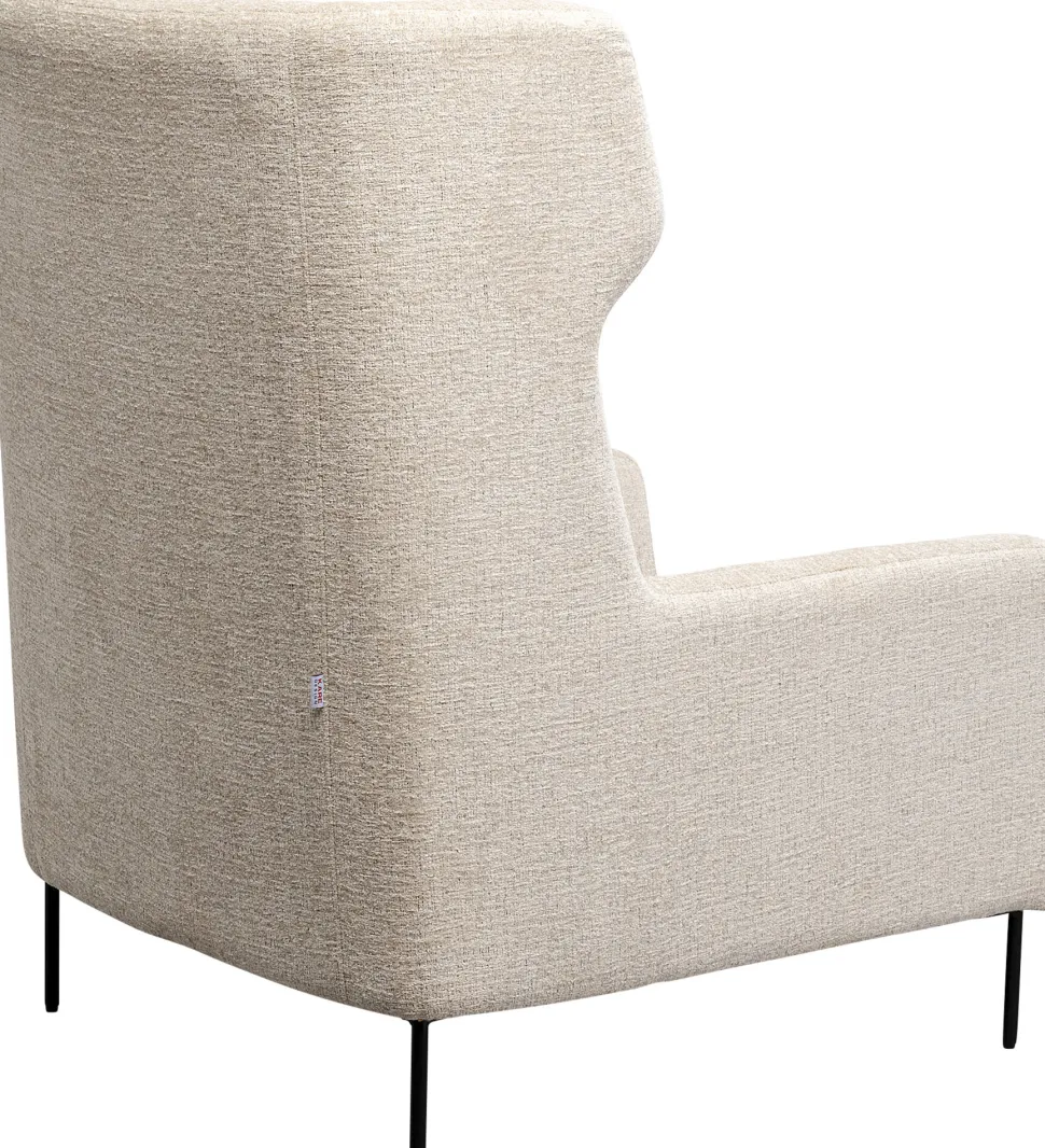 Sessel +Hocker Quinn High Beige