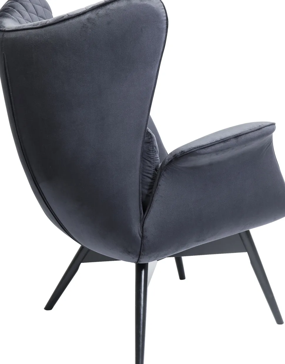 Sessel Tudor Velvet Schwarz