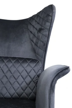 Sessel Tudor Velvet Schwarz