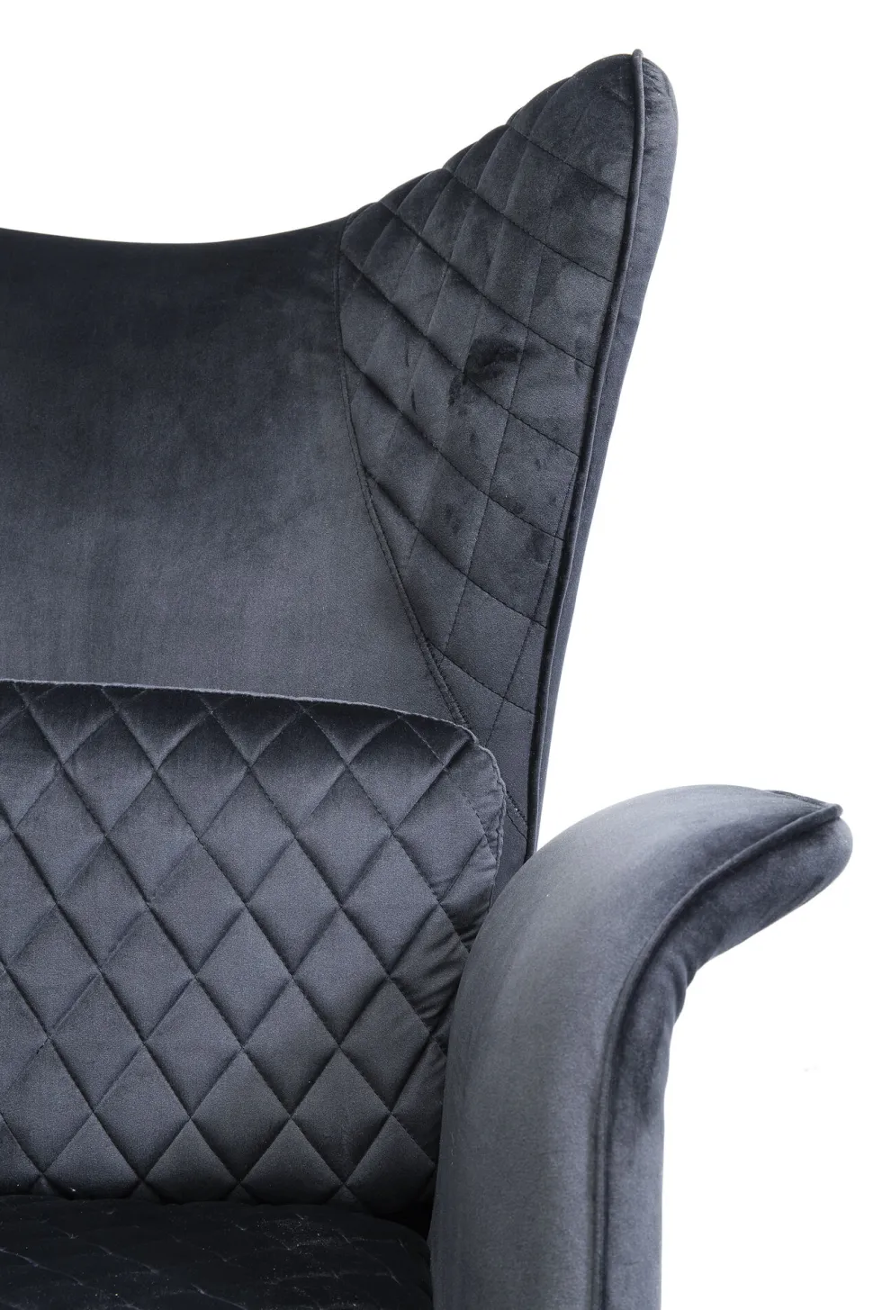 Sessel Tudor Velvet Schwarz