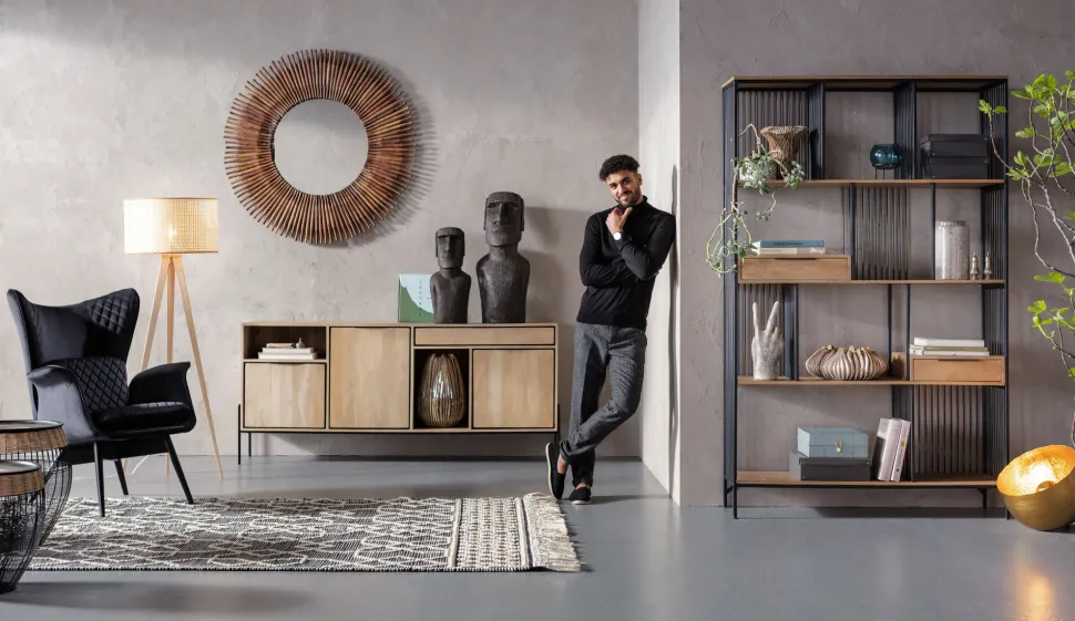 Sessel Tudor Velvet Schwarz