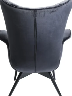 Sessel Tudor Velvet Schwarz