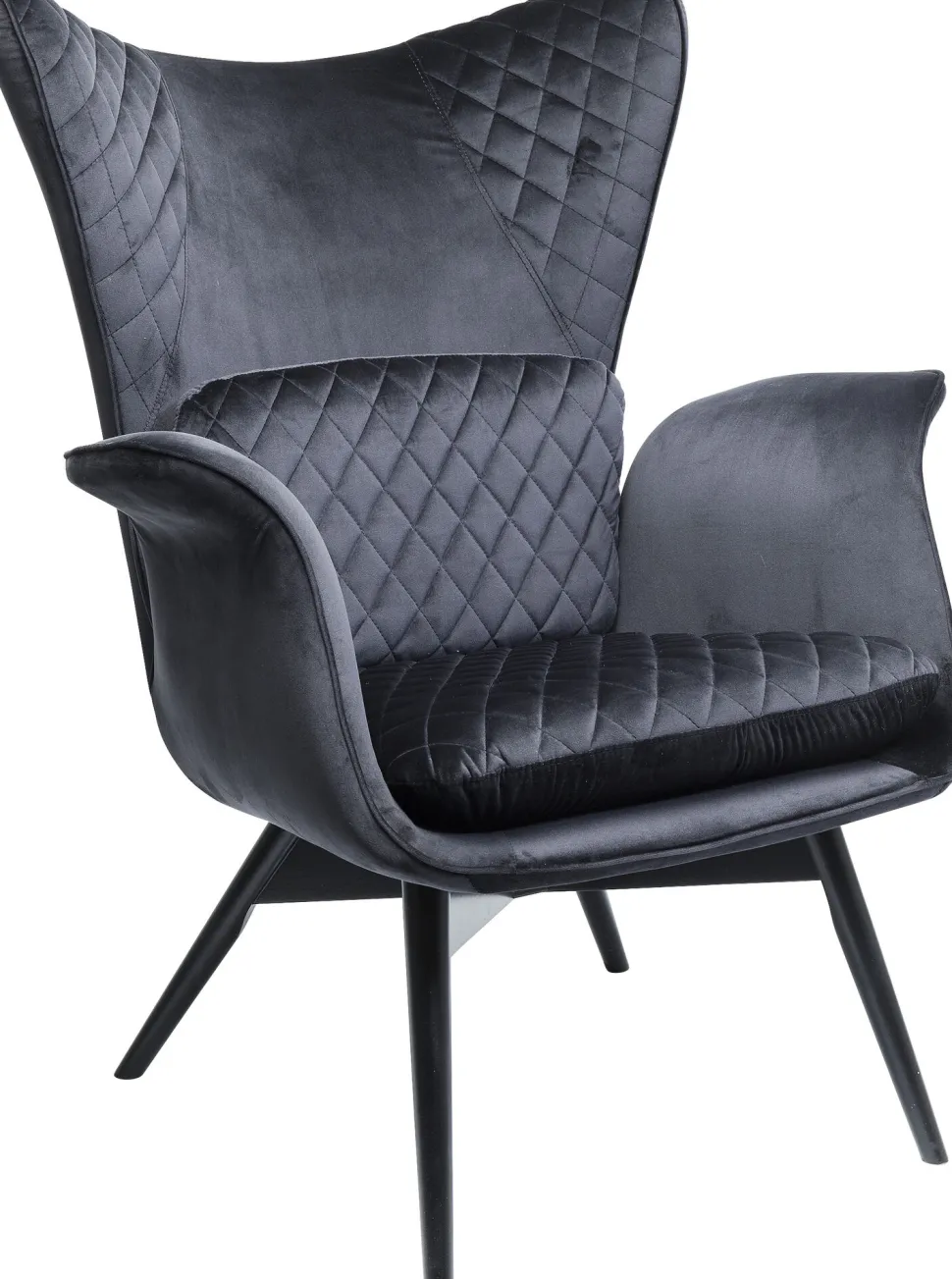 Sessel Tudor Velvet Schwarz
