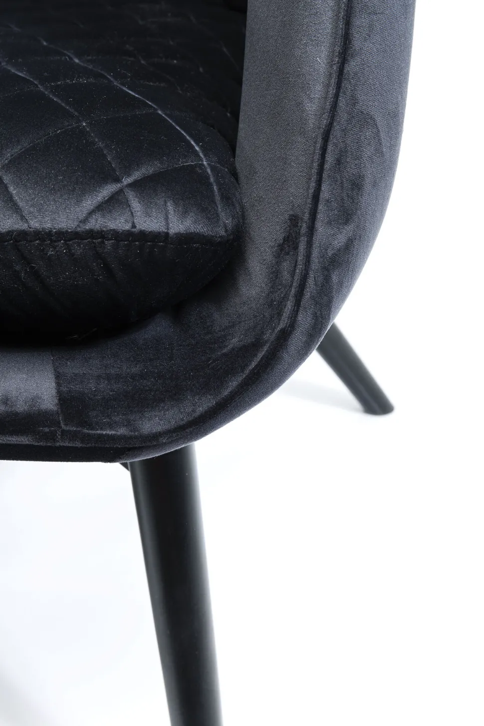 Sessel Tudor Velvet Schwarz