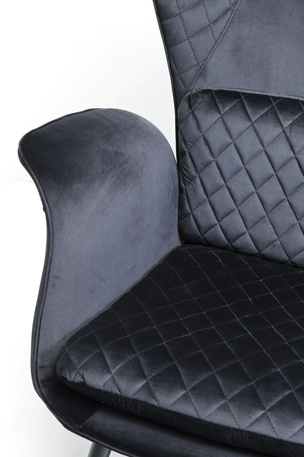 Sessel Tudor Velvet Schwarz