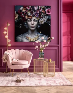 Sessel Water Lily Gold Rosa