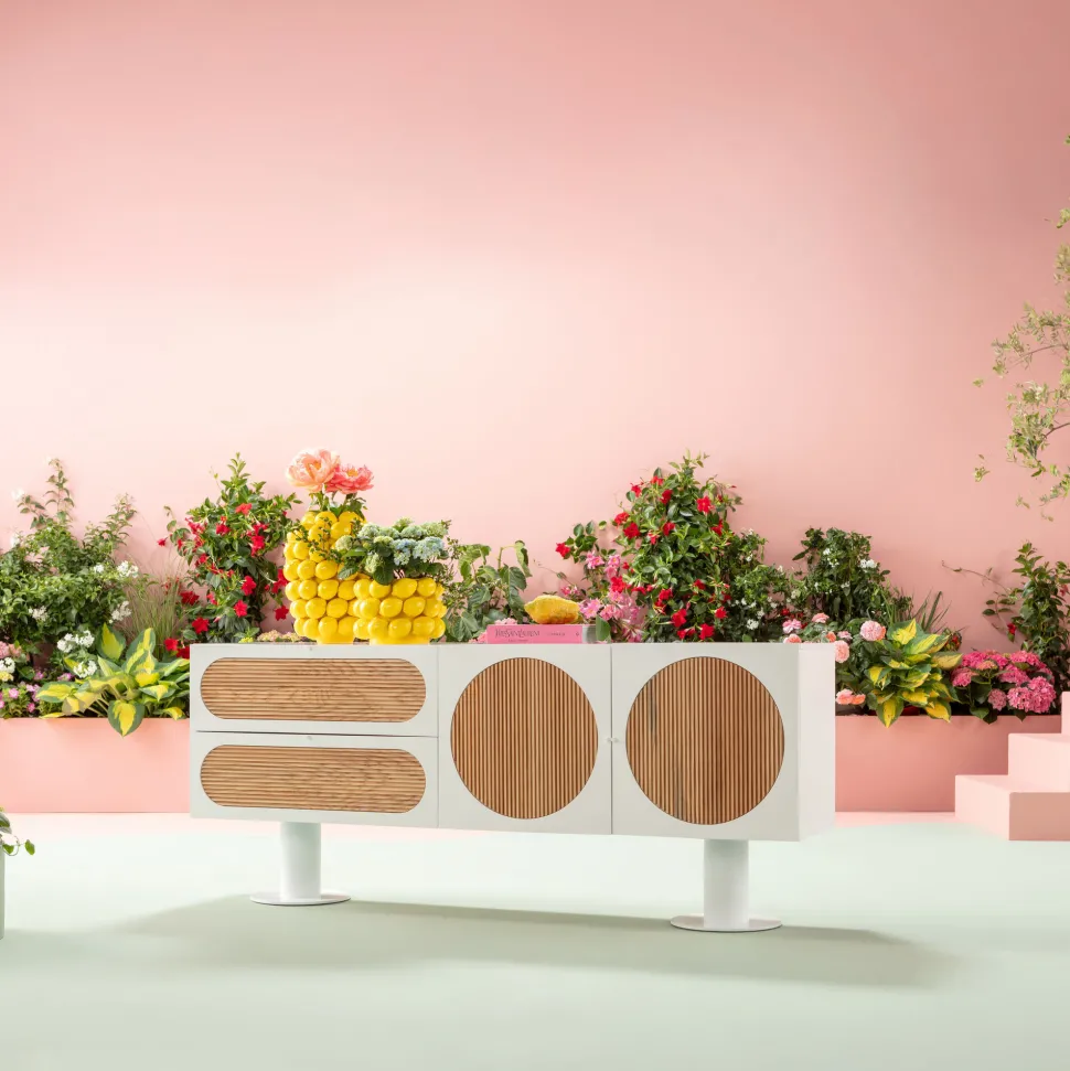 Sideboard Atomic Weiß 183x76cm