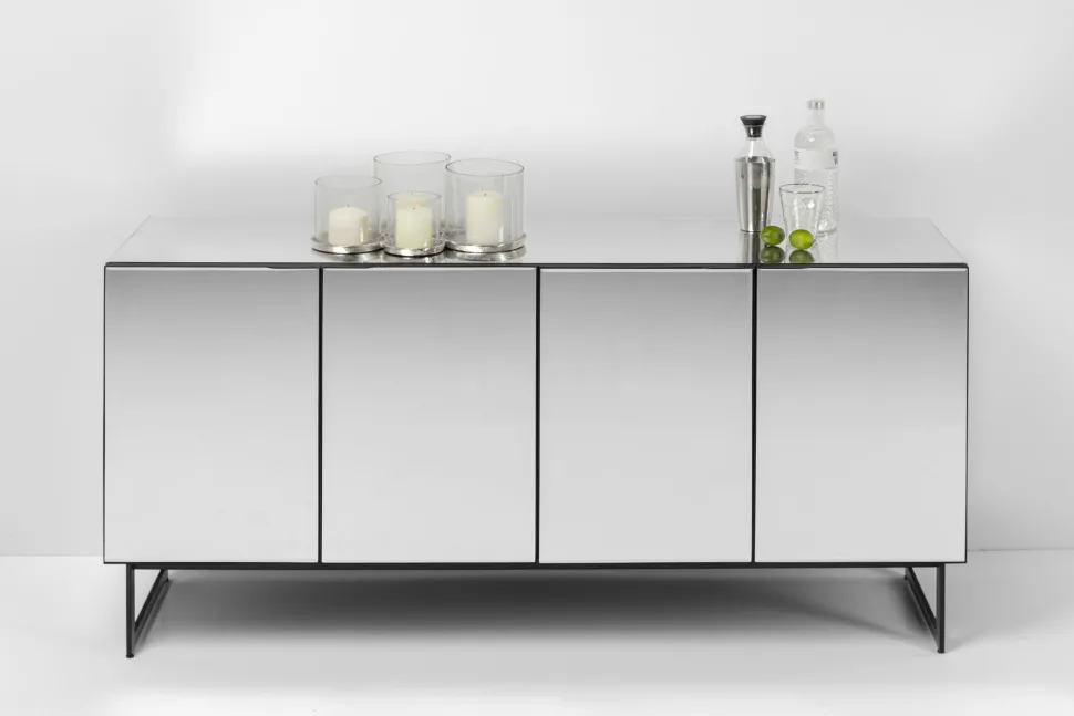 Sideboard Soran Schwarz 160x45cm