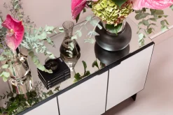 Sideboard Soran Schwarz 160x45cm