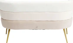 Sofa Sandwich 2-Sitzer Creme 125cm