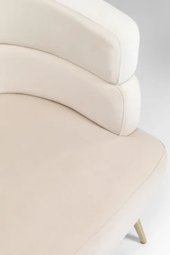 Sofa Sandwich 2-Sitzer Creme 125cm