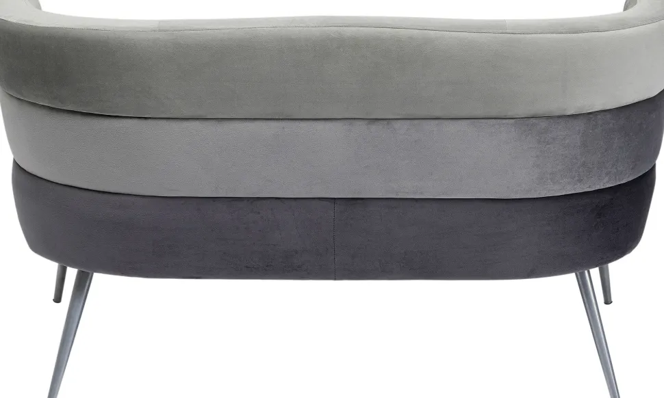 Sofa Sandwich 2-Sitzer Grau