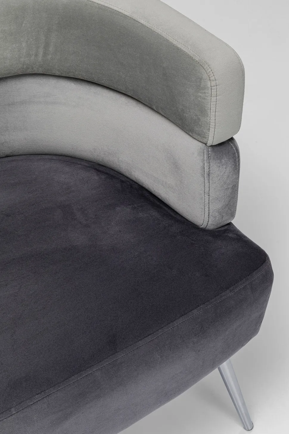 Sofa Sandwich 2-Sitzer Grau