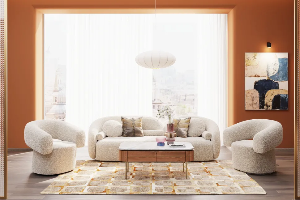 Sofa 3-Sitzer Kelly Boucle 225cm