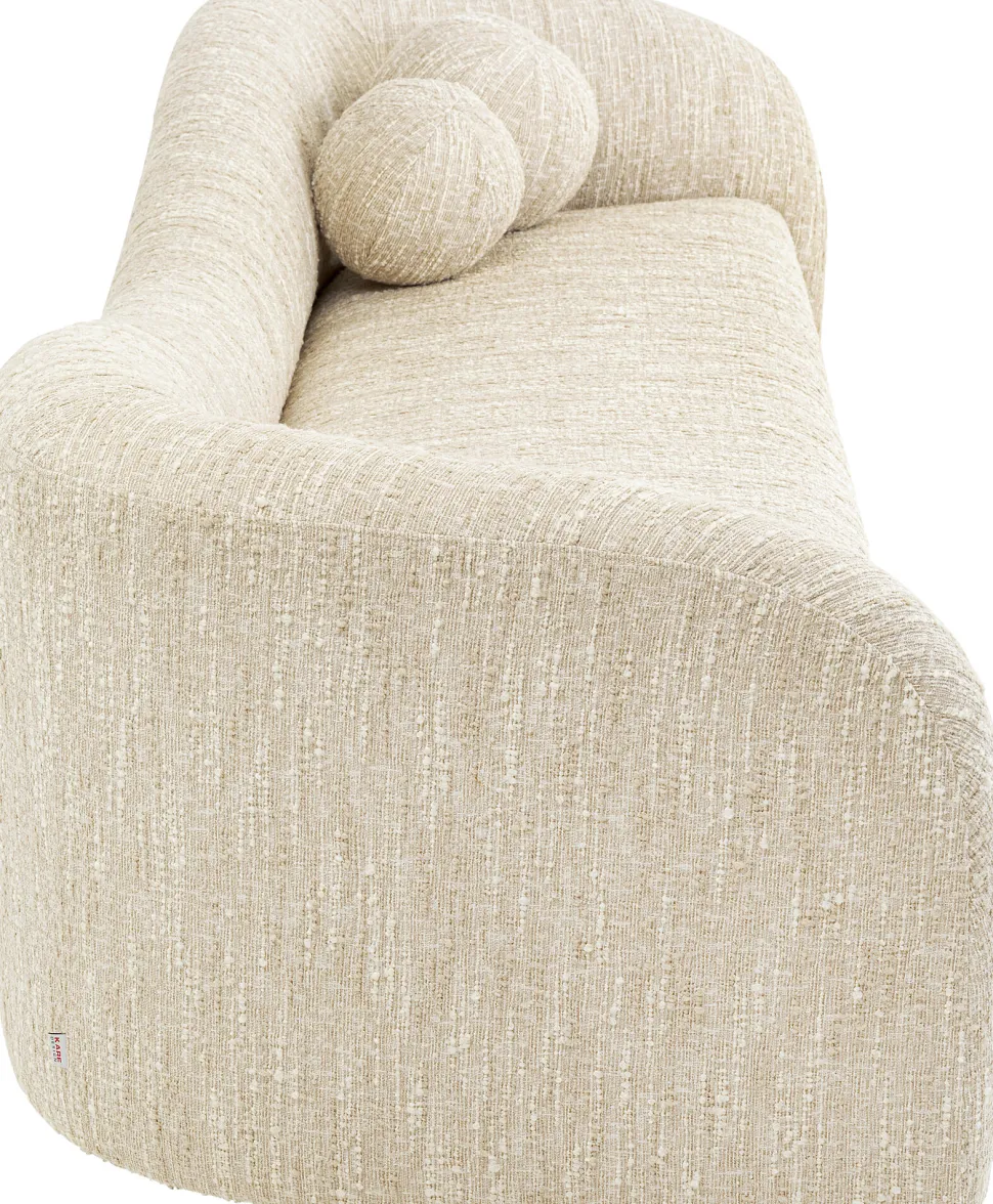 Sofa 3-Sitzer Livia Melange Creme 261cm