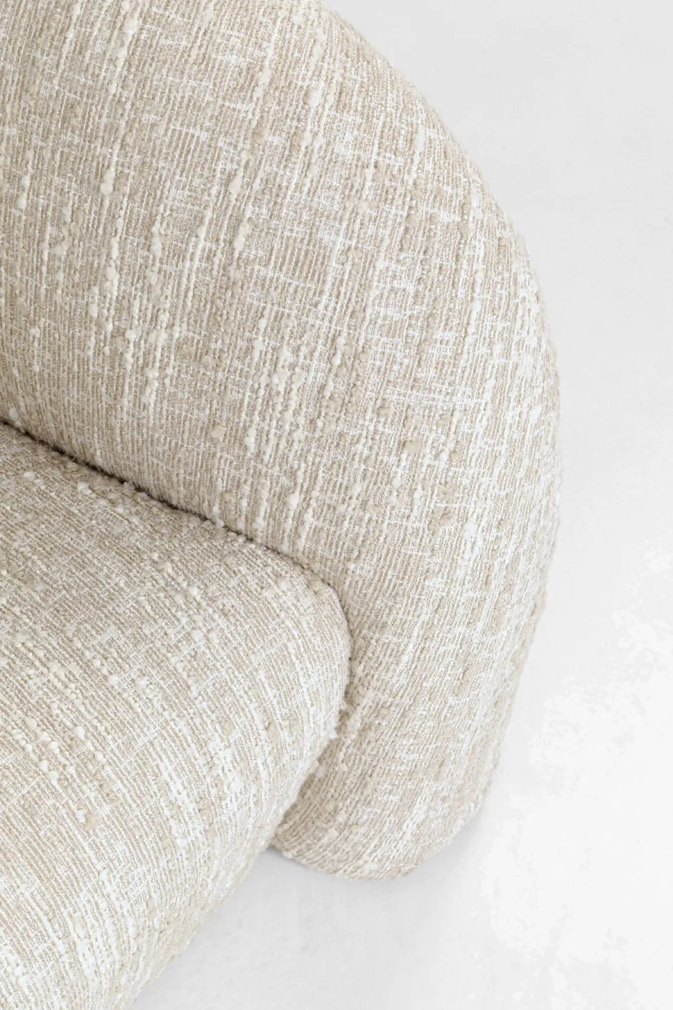 Sofa 3-Sitzer Livia Melange Creme 261cm