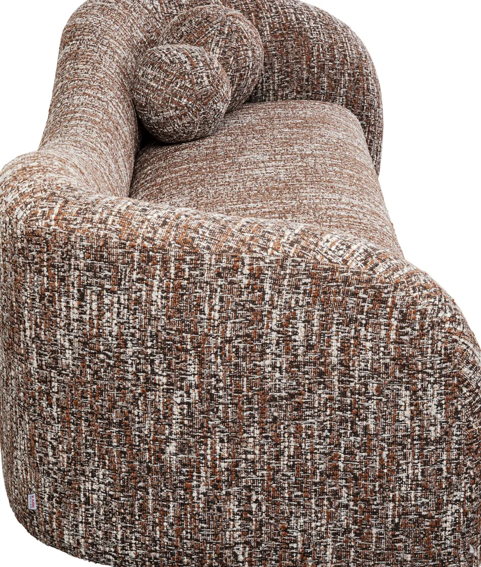 Sofa 3-Sitzer Livia Melange Braun 261cm