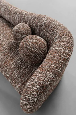 Sofa 3-Sitzer Livia Melange Braun 261cm