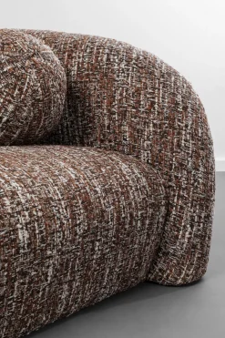 Sofa 3-Sitzer Livia Melange Braun 261cm