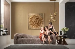 Sofa 3-Sitzer Livia Melange Braun 261cm