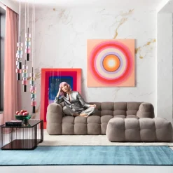 Sofa 3-Sitzer Salamanca Hellbraun 240cm