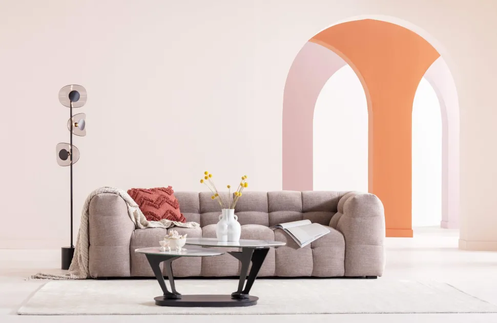 Sofa 3-Sitzer Salamanca Hellbraun 240cm