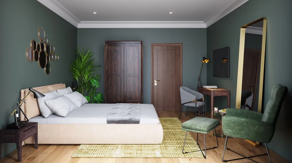 Spiegel Bubbles Brass 38x93cm