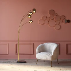 Spiegel Bubbles Brass 38x93cm