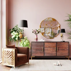 Stehleuchte Animal Parrot Gold 176cm