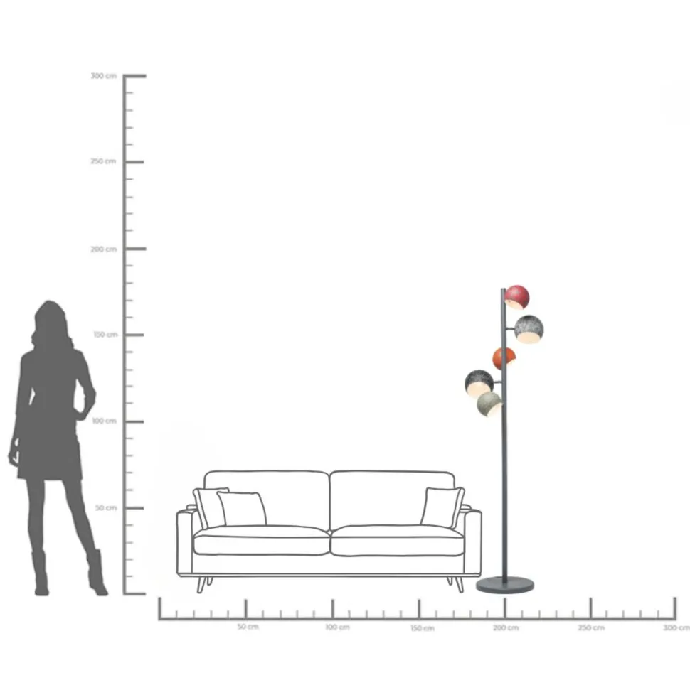 Stehleuchte Calotta Antico 5er