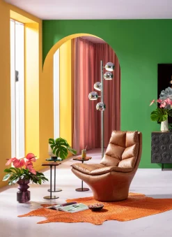 Stehleuchte Calotta Chrome 5er