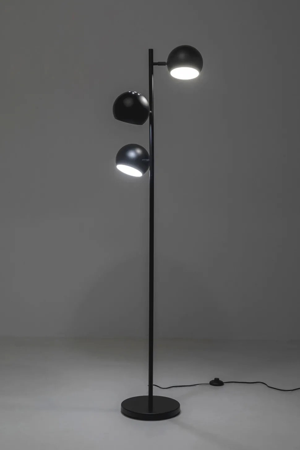 Stehleuchte Calotta Schwarz 3er 151cm