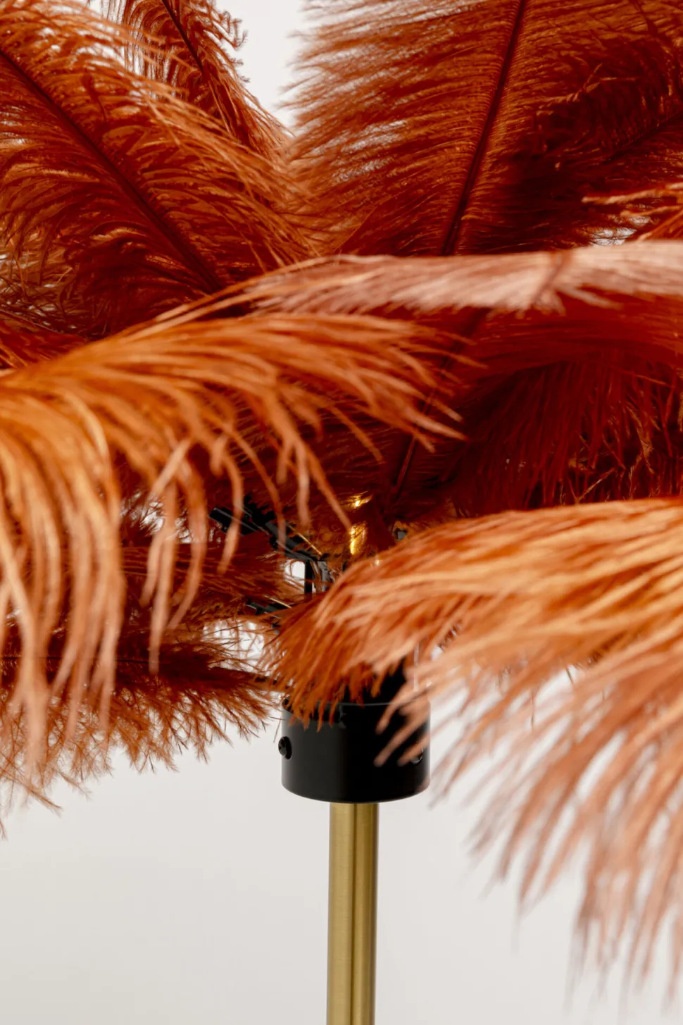 Stehleuchte Feather Palm Braun 165cm