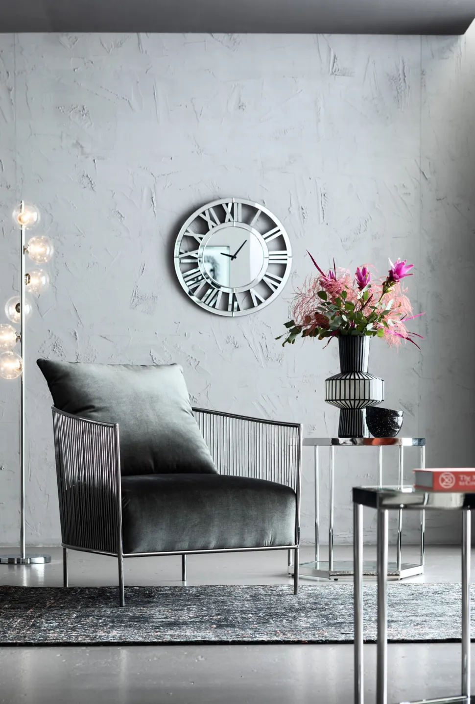 Stehleuchte Scala Balls Chrome 160cm