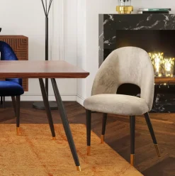 Stuhl Iris Velvet Beige