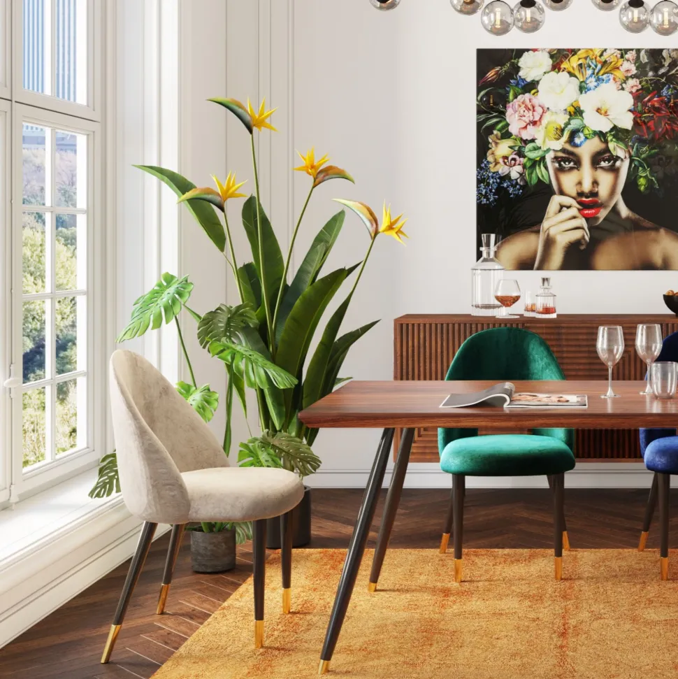 Stuhl Iris Velvet Taupe (2/Set)