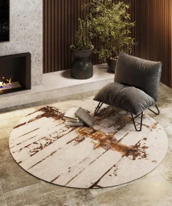 Teppich Abstract Grey Line Ø200cm