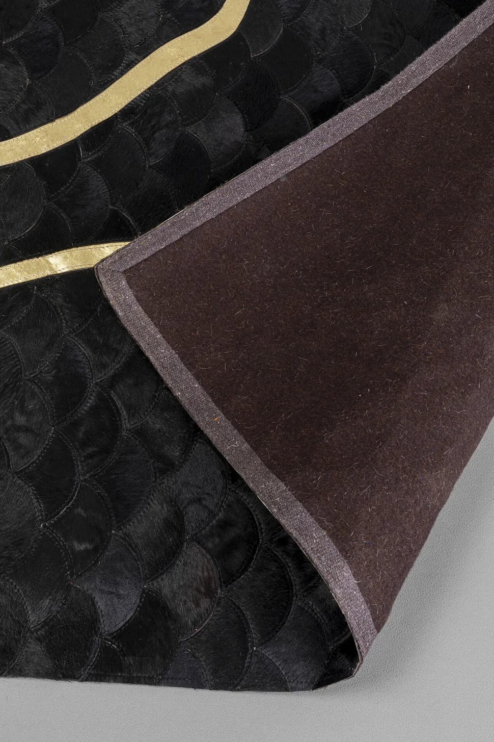 Teppich Fulmine Schwarz 170x240cm