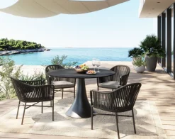 Tisch Grande Possibilita Schwarz Ø110cm