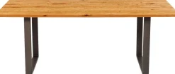 Tisch Symphony Eiche Rohstahl 200x100