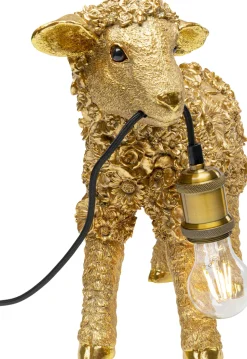 Tischleuchte Animal Flower Sheep Gold 36cm
