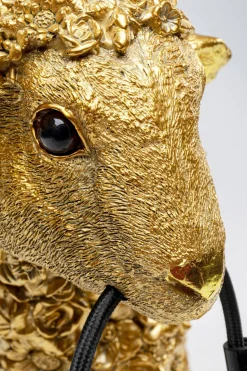 Tischleuchte Animal Flower Sheep Gold 36cm