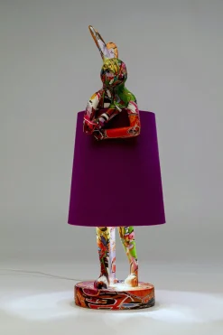 Tischleuchte Animal Rabbit Graffiti/Lila 50cm