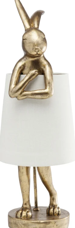 Tischleuchte Animal Rabbit Gold/Weiß 68cm