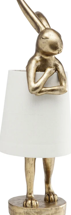 Tischleuchte Animal Rabbit Gold/Weiß 68cm