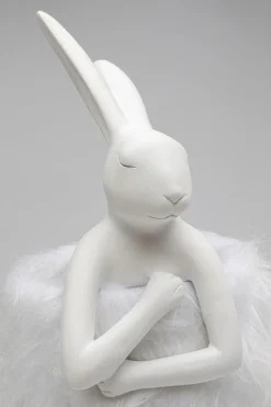 Tischleuchte Animal Rabbit Fur Weiß/Silber 50cm